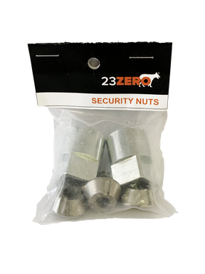 Security Nuts (M8x1.25) 4 Nuts, 2 Keys - BaseCamp Provisions