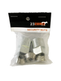 Security Nuts (M8x1.25) 4 Nuts, 2 Keys - BaseCamp Provisions