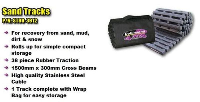 DOBINSONS ROLL UP SAND TRACK (SINGLE) - ST80-3812 - BaseCamp Provisions