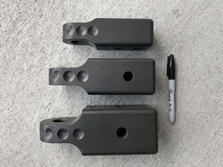 HitchLink 3.0 Reciever Shackle Mount 3 Inch Receivers Anodized Gray Factor 55 - BaseCamp Provisions