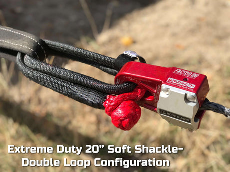 Extreme Duty Soft Shackle 3/8 x 20 Inch Factor 55 - BaseCamp Provisions