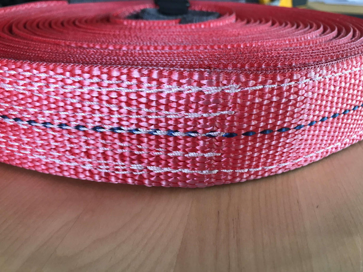 30 Foot Tow Strap Standard Duty 30 Foot x 2 Inch Red Factor 55 - BaseCamp Provisions