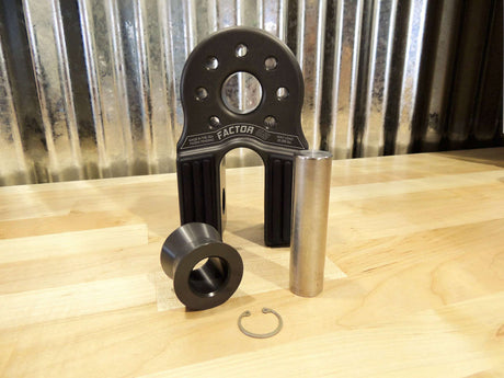 FlatLink XXL Winch Shackle Mount Assembly Anodized Gray Factor 55 - BaseCamp Provisions