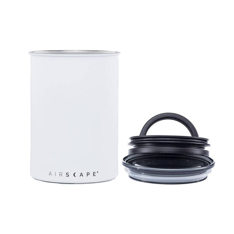 Airscape Classic Stainless Steel Canister -7" MATTE WHITE - BaseCamp Provisions