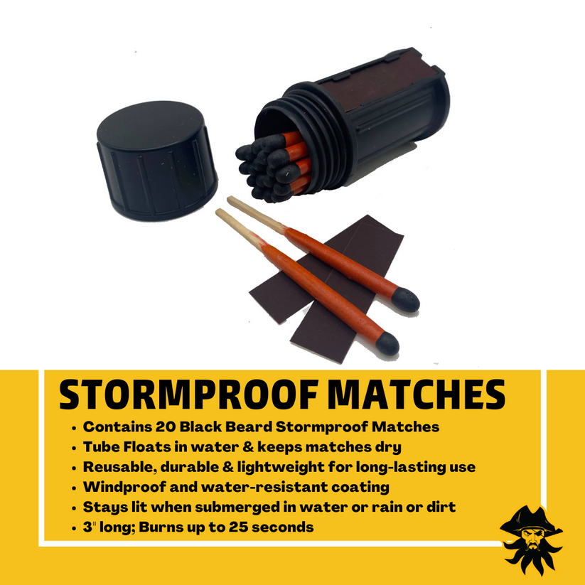 Stormproof Matches - BaseCamp Provisions