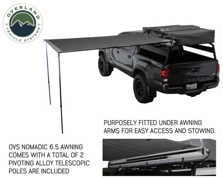 Nomadic Awning 2.5 - 8.0' With Black Cover Universal - BaseCamp Provisions