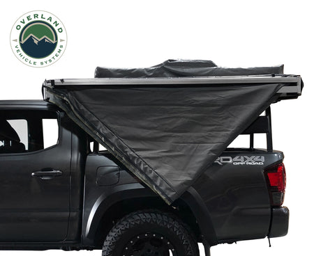 OVS Nomadic Awning 270  Dark Gray Cover With Black Cover Universal - BaseCamp Provisions