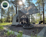 Portable Safari Tent - Quick Deploying Gray Ground Tent - BaseCamp Provisions