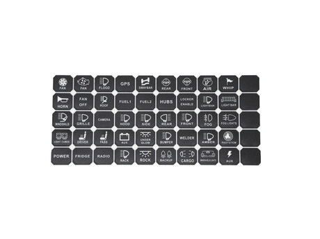 Vehicle Accessory 8 Switch Control System (Blue Backlighting) - BaseCamp Provisions