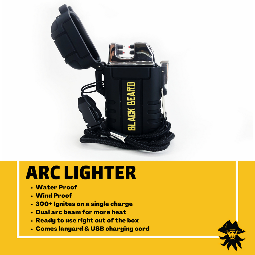 Black Beard Arc Lighter - BaseCamp Provisions