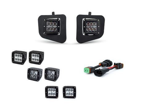 2014-2021 TOYOTA TUNDRA LOW PROFILE DITCH LIGHT BRACKETS KIT - BaseCamp Provisions