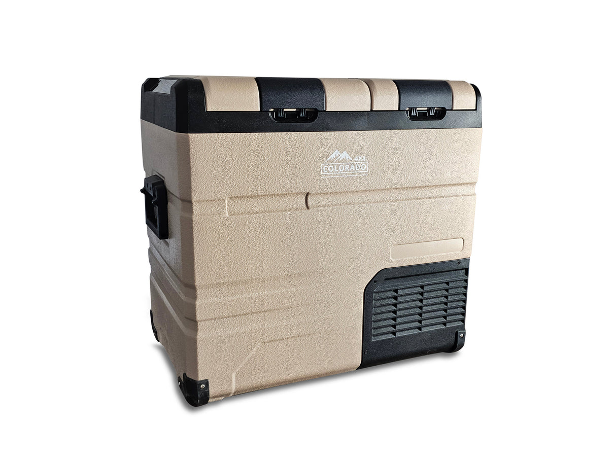 Quicksand Tan Rocky Mountain Chiller (Portable Electric Fridge & Freezer) - BaseCamp Provisions