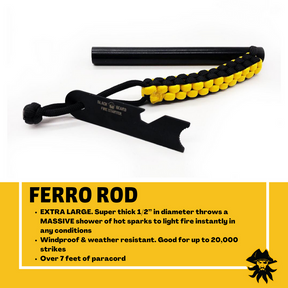 Black Beards Ferro Rod - BaseCamp Provisions