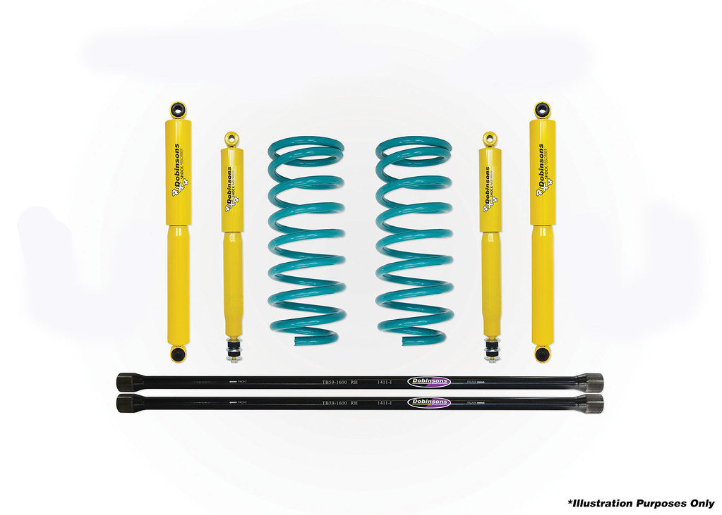 Dobinsons Full Suspension Kit for Toyota 4Runner 2nd Generation - LN130, RN130, YN130, VZN130 (V6) 11/1989 to 1997 - DSSKIT89 - DSSKIT89 - BaseCamp Provisions