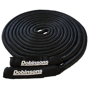 DOBINSONS BLACK 30' LONG KINETIC RECOVERY ROPE 8,600 KGS - SS80-3844 - BaseCamp Provisions