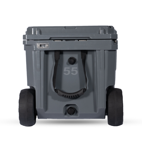 55QT Rolling Rugged Cooler - BaseCamp Provisions