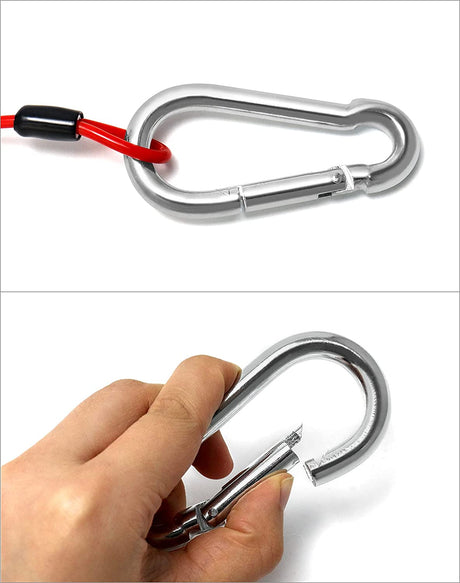 6 Ft Breakaway Trailer Cable,Trailer Brake Safety Cable Spring Towing Coiled Wire, for RV Trailer Emergency - BaseCamp Provisions