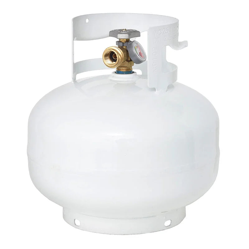 Flame King 11-lb. Squatty Propane Tank Cylinder - BaseCamp Provisions