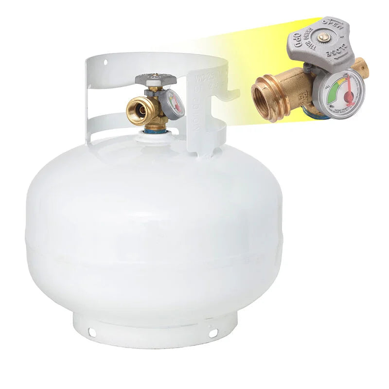 Flame King 11-lb. Squatty Propane Tank Cylinder - BaseCamp Provisions