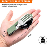 4-1 Camping Utensil - Fork, Spoon, Knife, Bottle Opener - BaseCamp Provisions