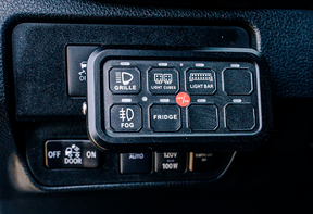 Vehicle Accessory 8 Switch Control System (Blue Backlighting) - BaseCamp Provisions