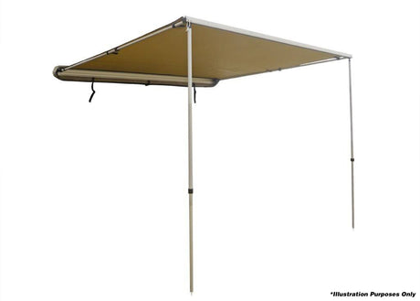 DOBINSONS ROLL OUT AWNING 2.5M X 3.0M LARGE - CE80-3904 - BaseCamp Provisions