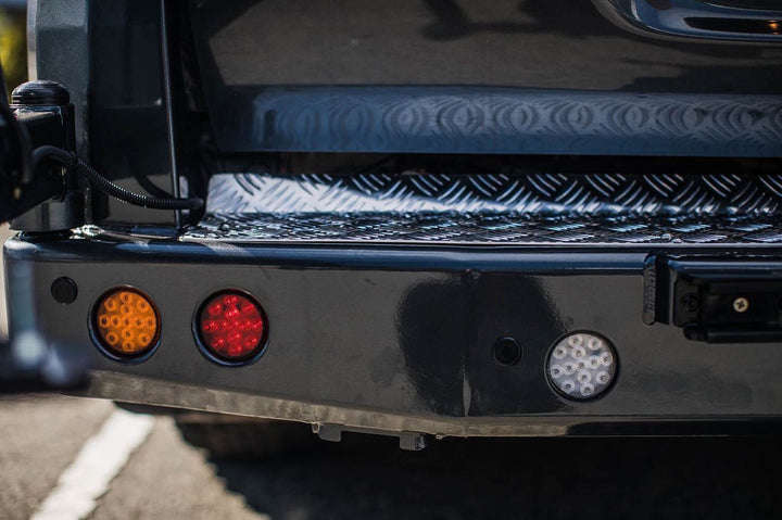 DOBINSONS REAR BUMPER WITH SWING OUTS FOR TOYOTA LANDCRUISER 200 SERIES 2008 TO 2021 (BW80-4105) - BaseCamp Provisions