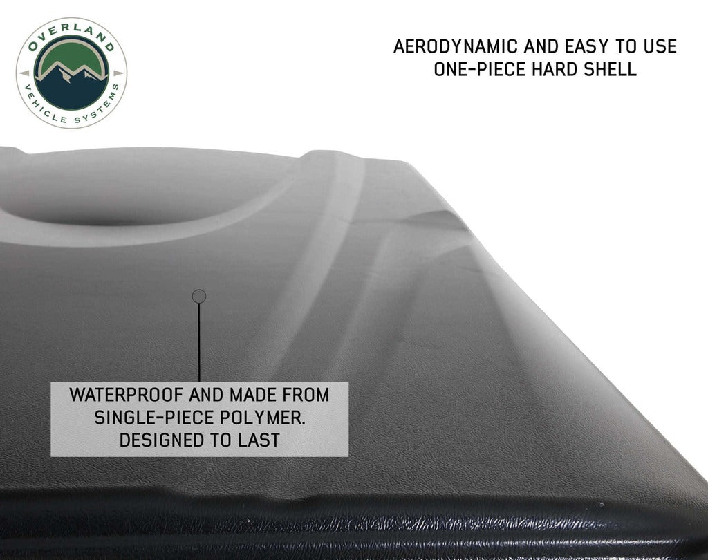 Overland Vehicle Systems 18089901 Bushveld Hard Shell Roof Top Tent - BaseCamp Provisions