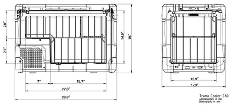 Truma Cooler C60 Single Zone Portable Fridge/Freezer - BaseCamp Provisions