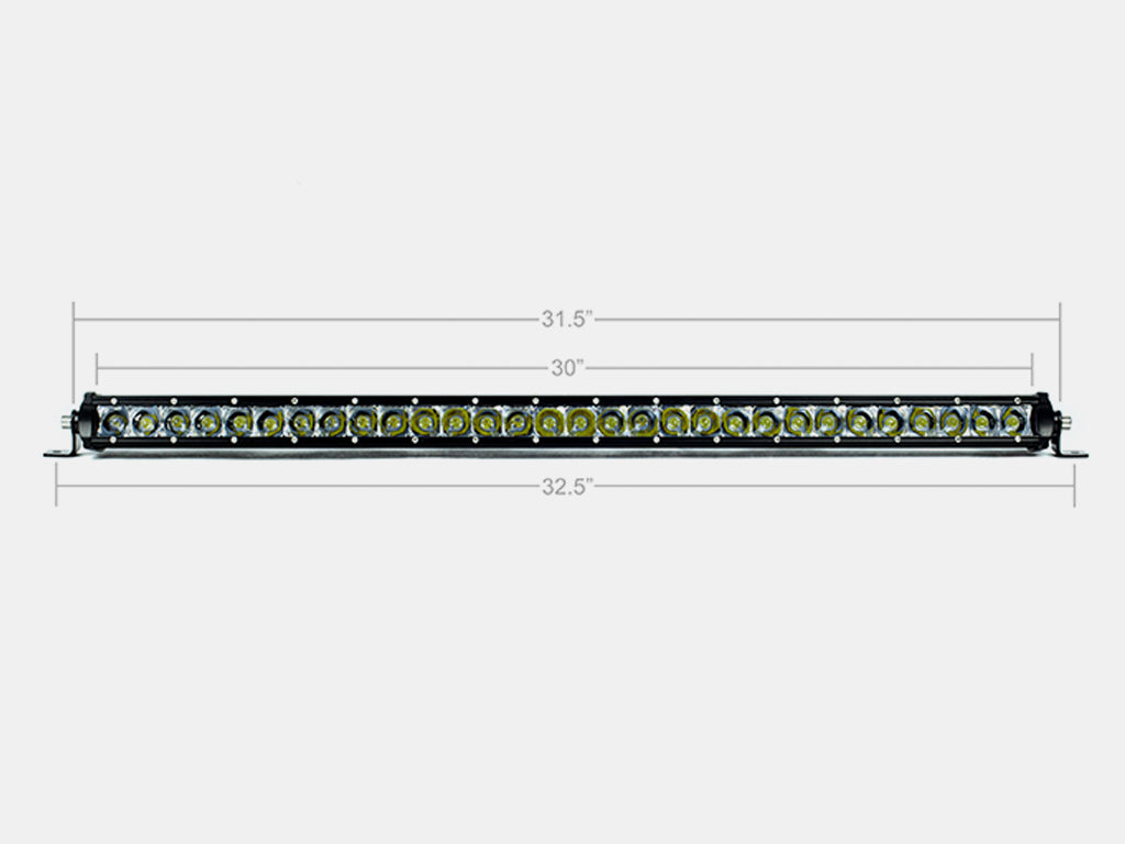 32" Slim Single Row LED Bar (Amber) - BaseCamp Provisions