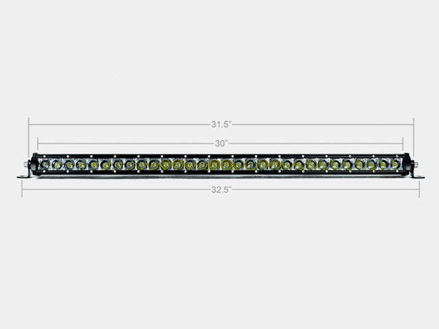 32" Slim Single Row LED Bar (Amber) - BaseCamp Provisions