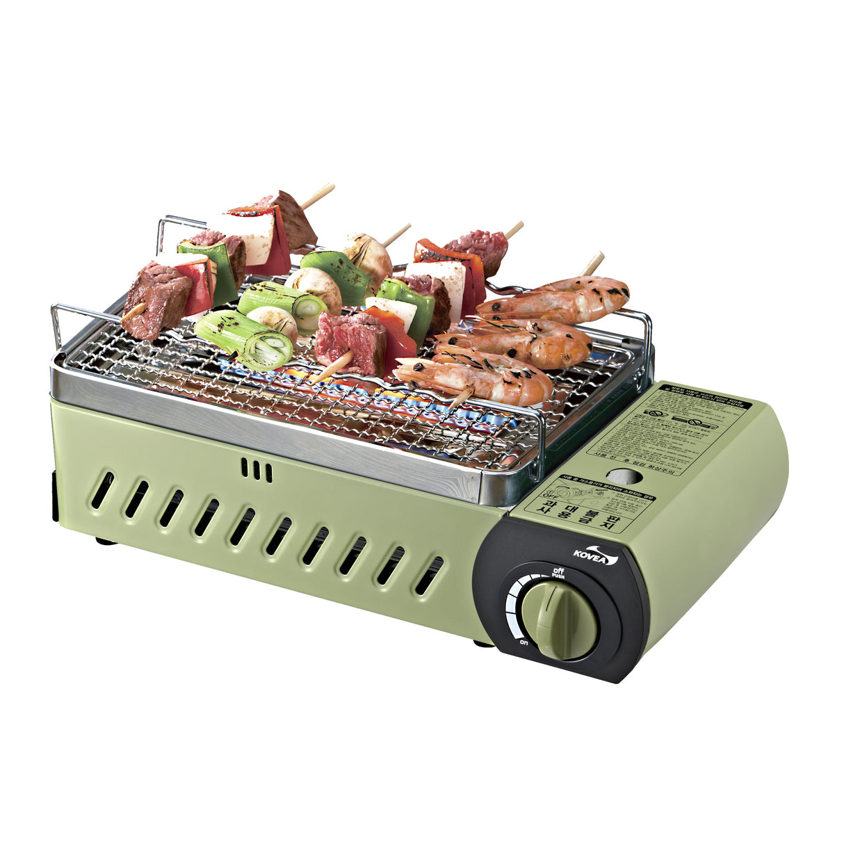 All in One Gas BBQ Grill (M) Olive Green With Bag - BaseCamp Provisions