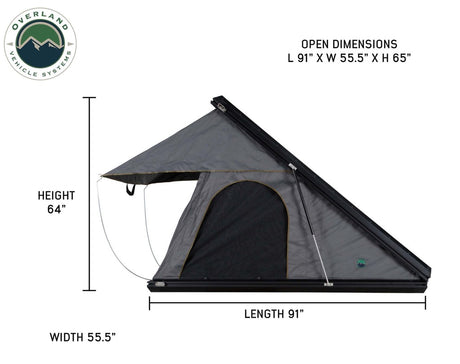 Overland Vehicle Systems 18099901 Mamba 3 Roof Top Tent - BaseCamp Provisions