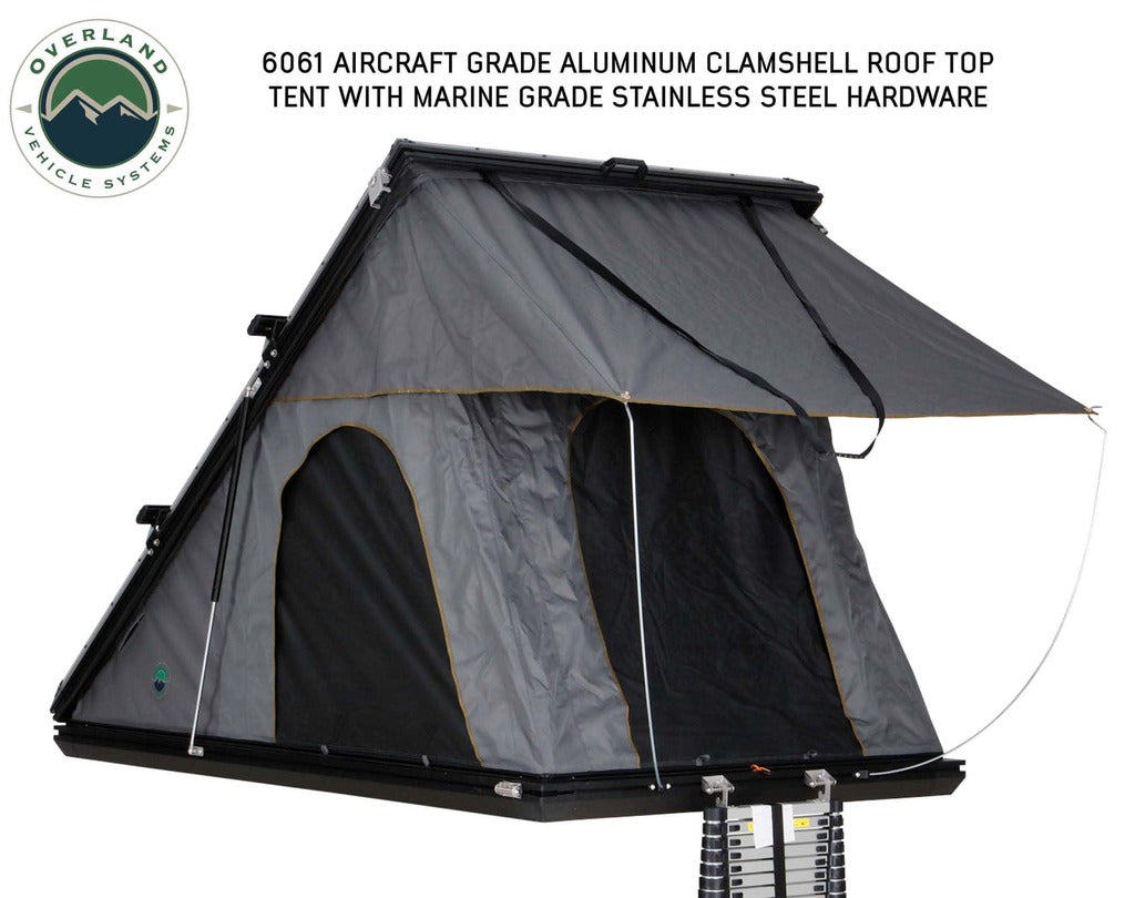 Overland Vehicle Systems 18099901 Mamba 3 Roof Top Tent - BaseCamp Provisions