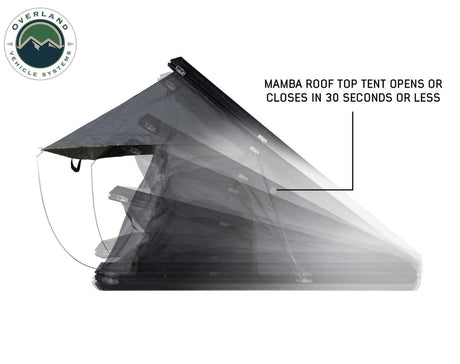 Overland Vehicle Systems 18099901 Mamba 3 Roof Top Tent - BaseCamp Provisions