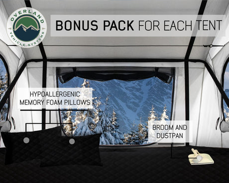 18039926 OVS Nomadic 3 Extended Roof Top Tent in Artic White - BaseCamp Provisions