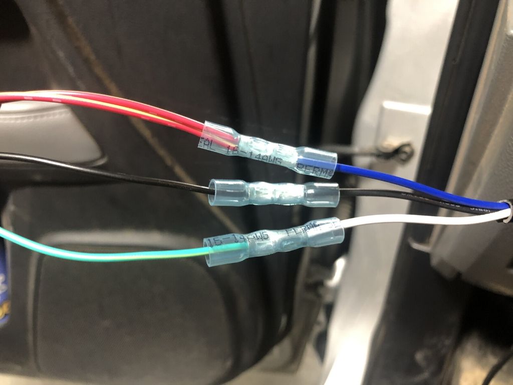 Wire colors connected - Toyota OEM style reverse lights switch - Cali Raised LED