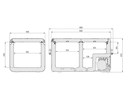 DOMETIC CFX3 75DZ DUAL COOLER/FREEZER - BaseCamp Provisions