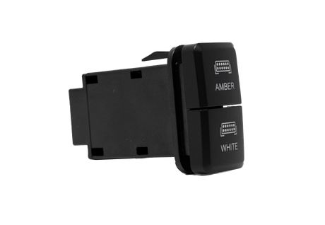 Dual Function Toyota OEM Style "AMBER & WHITE" Switch Tall Style - BaseCamp Provisions