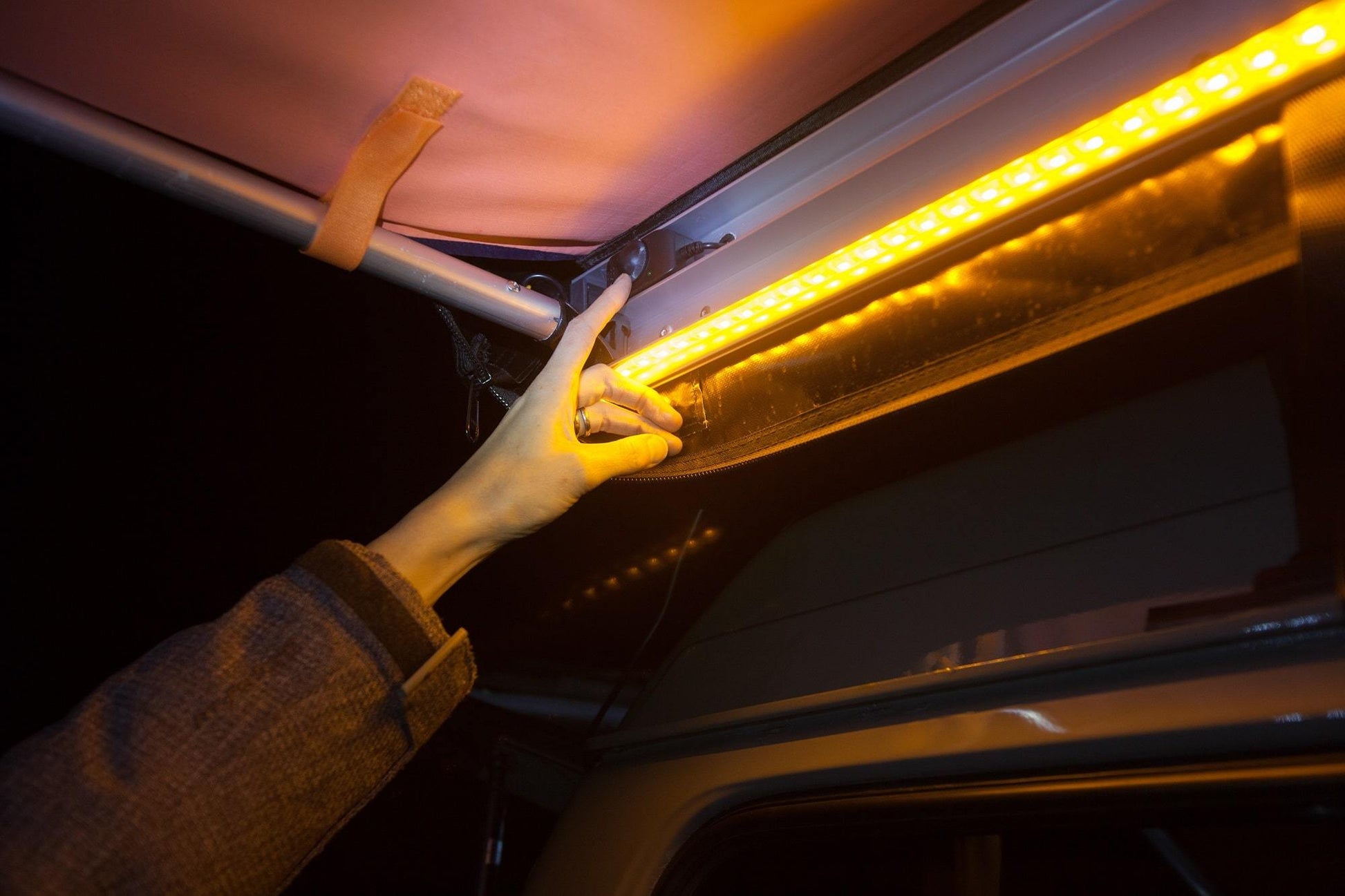 HARD KORR 2M STICK-ON TRI-COLOR FLEXIBLE LED TAPE LIGHT - BaseCamp Provisions