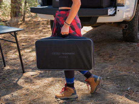 2 COOK 3 PRO DELUXE/ PORTABLE 3 PIECE/ GAS BARBEQUE/ CAMP COOKER - BY CADAC - BaseCamp Provisions