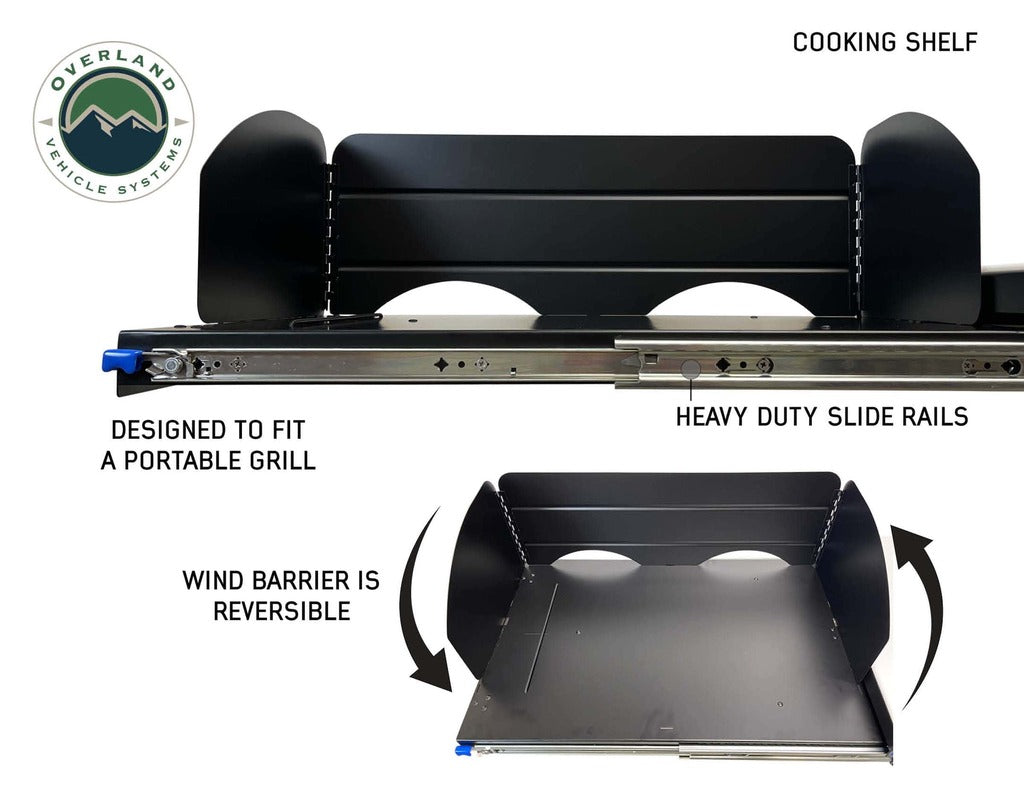 Camp Cargo Box Kitchen With Slide Out Sink, Cooking Shelf and Work Station - BaseCamp Provisions