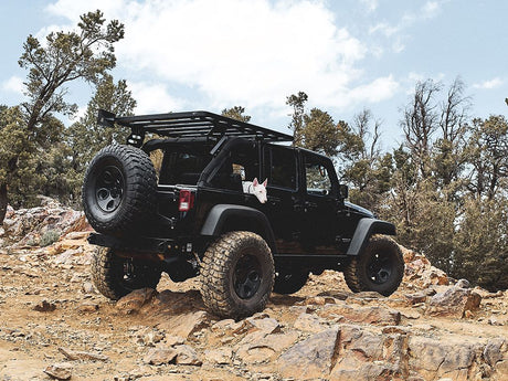 JEEP WRANGLER JK 4 DOOR (2007-2018) EXTREME SLIMLINE II 1/2 ROOF RACK KIT - BY FRONT RUNNER - BaseCamp Provisions