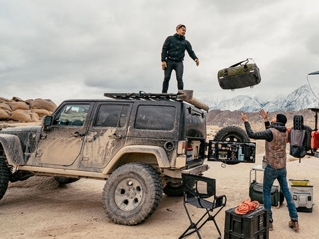 JEEP WRANGLER JK 4 DOOR (2007-2018) EXTREME SLIMLINE II 1/2 ROOF RACK KIT - BY FRONT RUNNER - BaseCamp Provisions