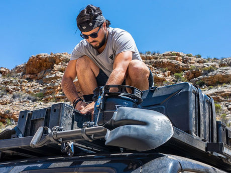 RATCHETING SPADE/SHOVEL & PADDLE MOUNT - BaseCamp Provisions