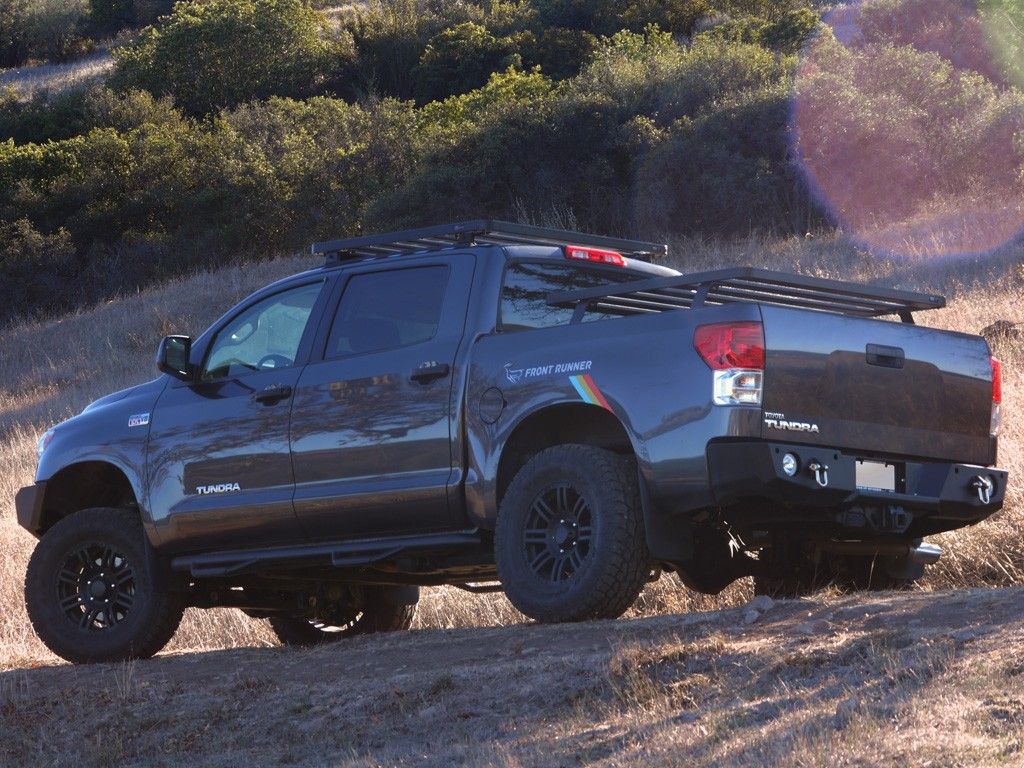 TOYOTA TUNDRA CREW MAX PICKUP TRUCK (2007-CURRENT) SLIMLINE II LOAD BED RACK KIT - BY FRONT RUNNER - BaseCamp Provisions